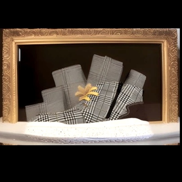 Plaid Black Yellow Fur Boot Zip-Up & Lace Romika Helsinki 02 Sz40 8-8.5 Sneakers - Picture 7 of 16